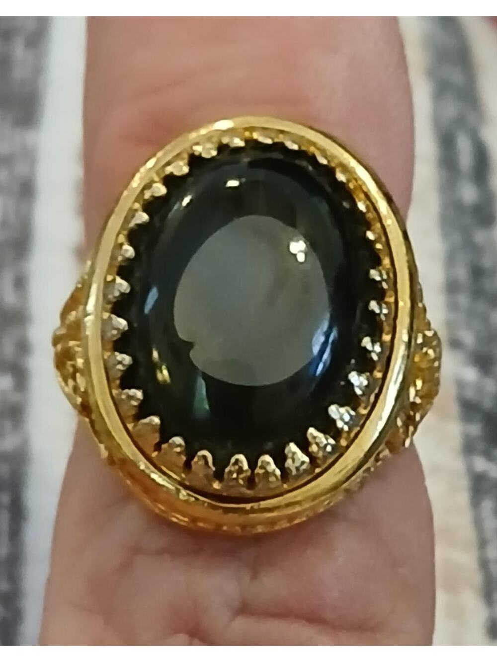 Vintage 1974 PAT 3802,945 MOOD RING Size 6